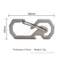 Kletterflaschenöffner Titanium Carabiner Schlüsselbund